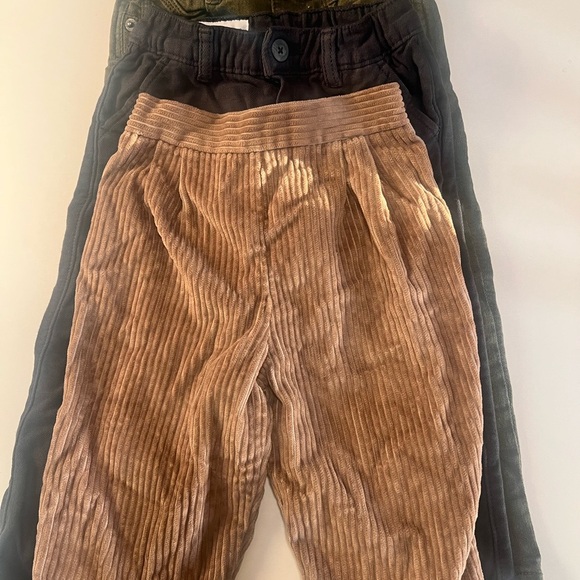 Zara Kids Corduroy and Cotton Pants - Brown and Black - Picture 1 of 6